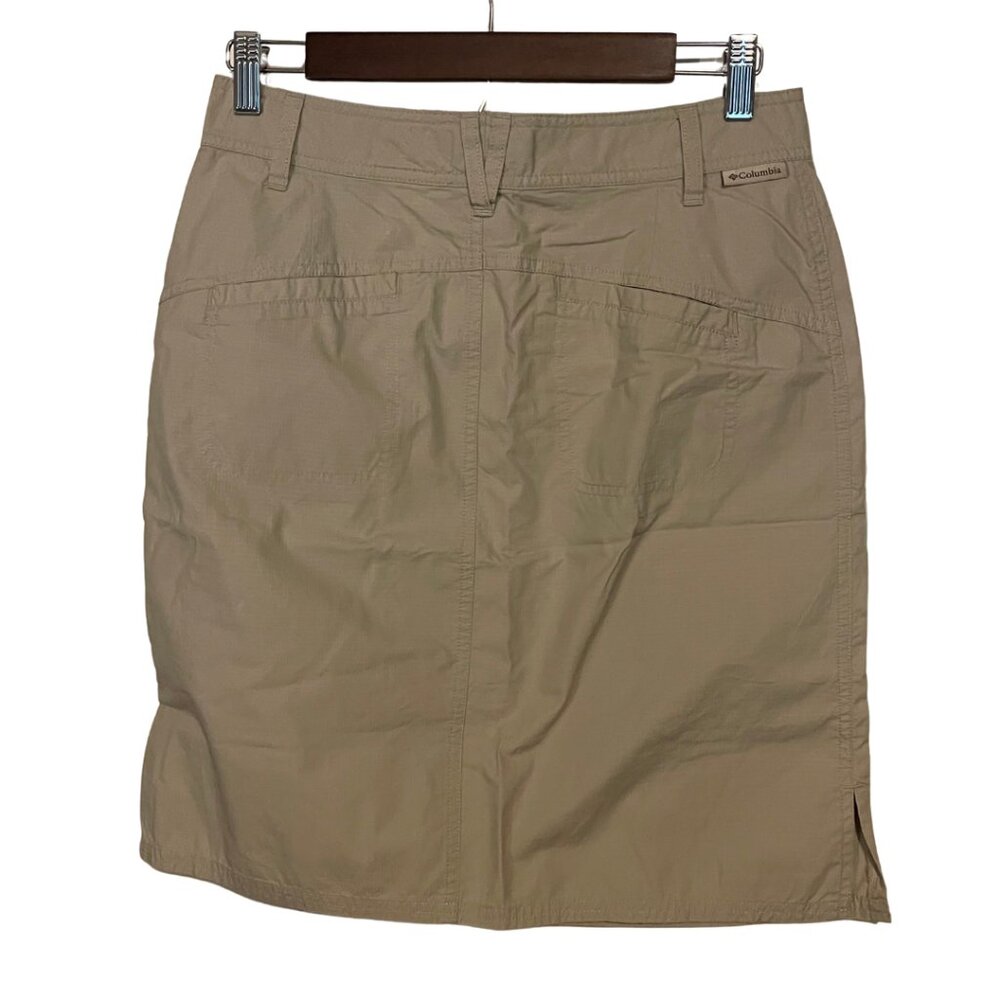 Columbia Women’s Outdoor Hiking Skirt Beige Size 8 – Cargo Pockets - Picture 2 of 4